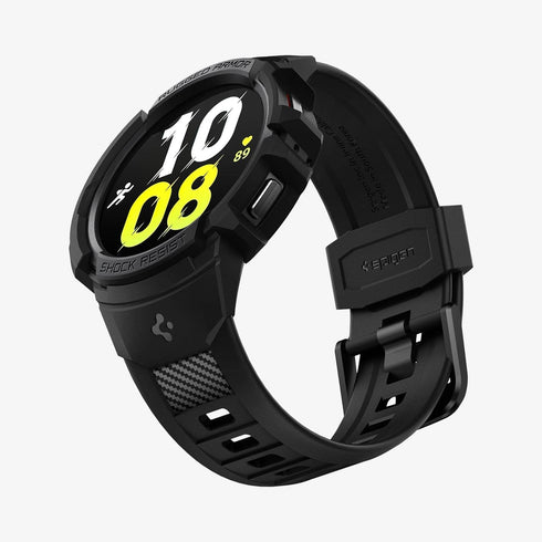 ACS06488 - Galaxy Watch 6 Classic (47mm) Case Rugged Armor Pro in black showing the front